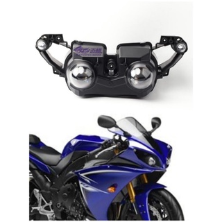 ชุดไฟหน้า yamaha YZF r1 ปี 2009 ถึง 2011ชุดไฟหน้า yamaha r1 ตัวเก่าชุดไฟหน้าบิ๊กไบค์ทุกรุ่น yamaha มอเตอร์ไซค์ไฟหน้า