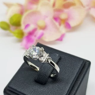 Memorine Jewelry แหวนเงินแท้ 925 ฝังเพชรสวิส (CZ) : ONLR266