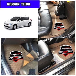 พรมปูพื้นรถยนต์ NISSAN TIIDA  แถมฟรีแผ่นกันสึกพลาสติกอย่างดีมูลค่า250-.บาท