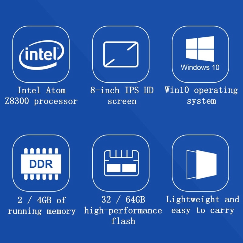 Nextfun 2-in-1 แท็บเล็ตพีซีหน้าจอ 8 นิ้วสําหรับแท็บเล็ตพีซี CPU 4 ...