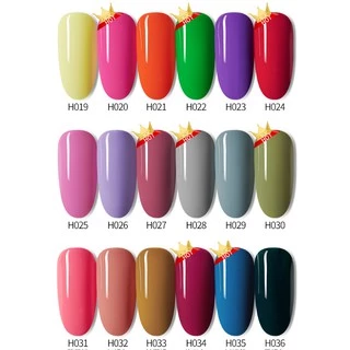CHARZIEG ยาทาเล็บเจล สี H073-H090 สีเจลทาเล็บ Modelones ติดทนนาน เม็ดสีแน่น พร้อมส่ง!7.3ml