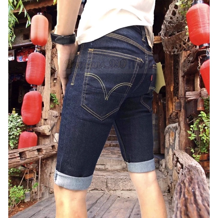 📌กางเกงยีนส์ขาสั้นสามส่วนผู้ชาย ผ้ายืด ไซต์ 28-36 ราคาถูก
