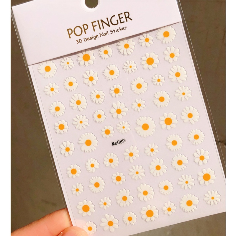 สติกเกอร์ตกแต่งเล็บ ลายดอกเดซี่ ขนาดเล็ก ราคา ถูกที่สุด ดีลบีเคเค แกลเลอรีภาพที่ 3