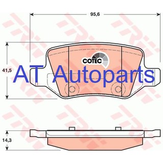 ผ้าเบรคหลัง Benz A-Class W168 A170CDI / 1.7D 1998-2001 GDB1481