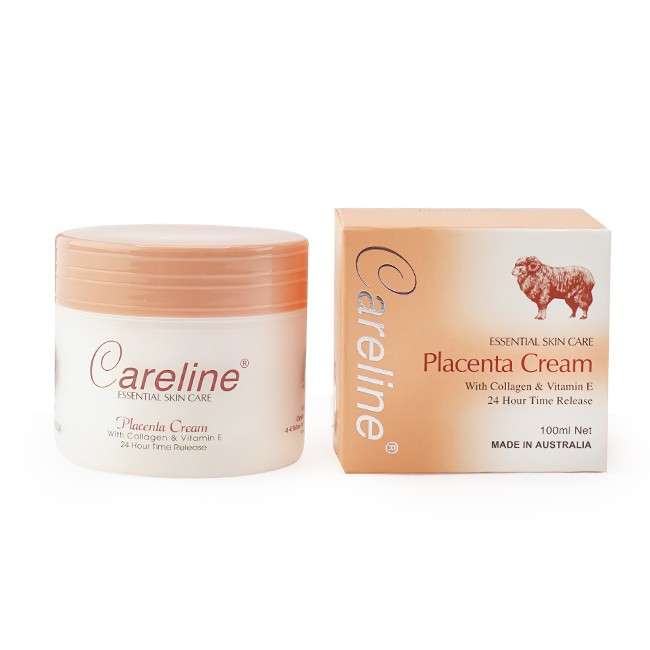 Careline Placenta Cream with Collagen &amp; Vitamin E 100ml. ครีมรกแกะของแท้💯% นำเข้าออสเตรเลีย