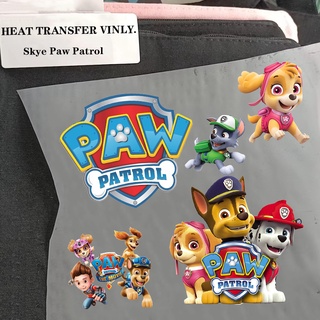 สติกเกอร์ การ์ตูน Skye Paw Patrol กันน้ำ สําหรับติดตกแต่งเสื้อผ้า