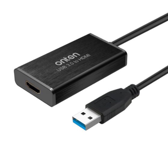 Onten (มี2รุ่น) USB3.0 to HDMI / HDMI+VGA Adapterของเเท้ ( OTN-5202 OTN-5201B )/พร้อมส่ง ตัวแปลงสัญญ