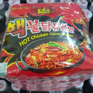 5 ซอง ราเมน เกาหลี รสเผ็ด hot chicken ramen 140 กรัม บูลดัก ฮอด ชิคเก้น ราเมง เผ็ดมาก