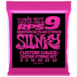 ERNIE BALL® สายกีตาร์ไฟฟ้า เบอร์ 9 (P02239) อย่างดี ของแท้ 100% รุ่น Super Slinky RPS (.009 - .042)