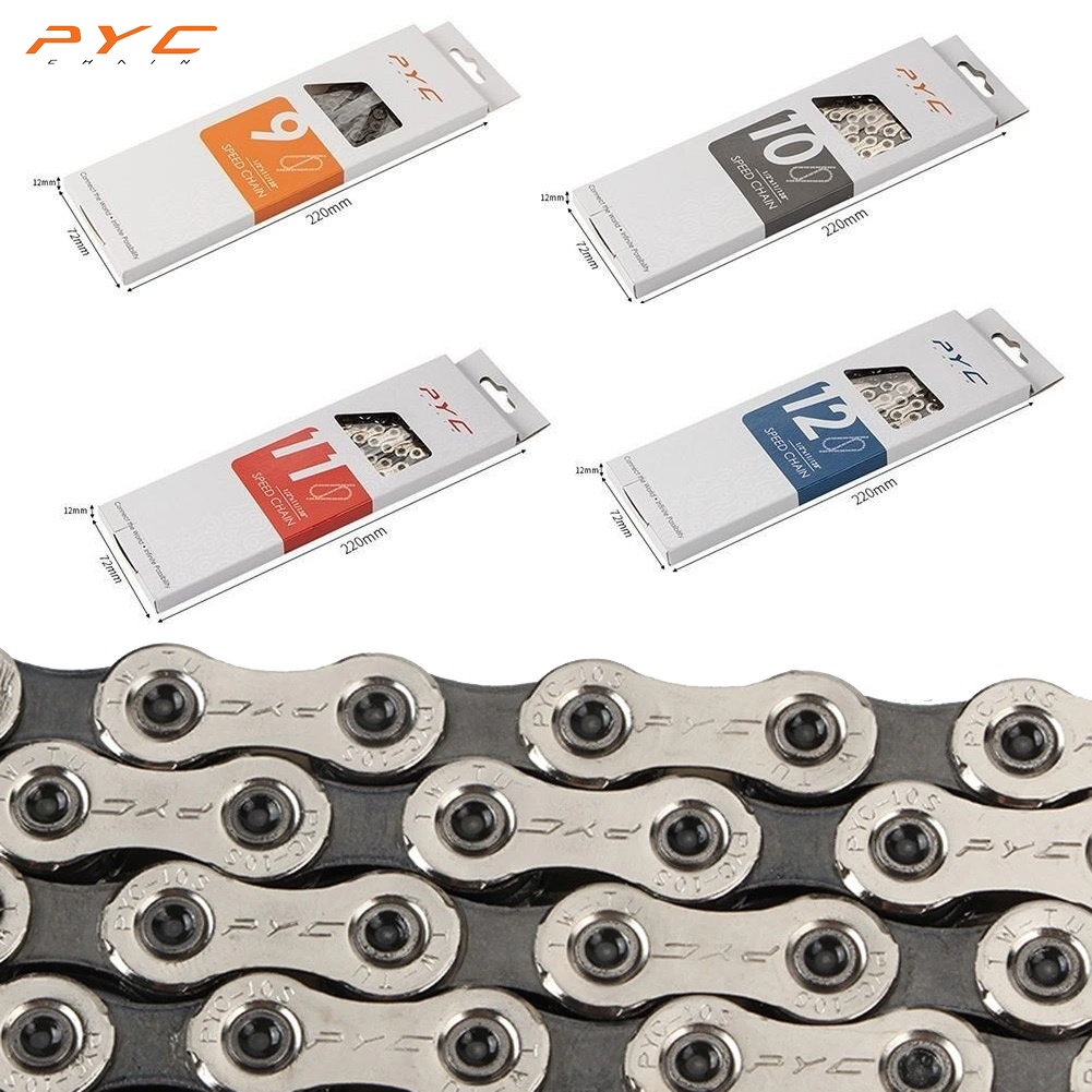 PYC โซ่จักรยาน 9 10 11 12 Speed คุณภาพสูง MADE IN TAIWAN Bicycle chain โซ่จักรยานเสือภูเขา เสือหมอบ