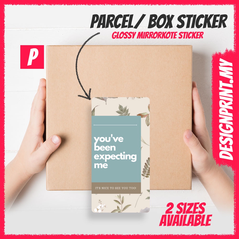 Thank You Sticker for Box Packaging Fragile | Stiker Terima Kasih Pembungkusan Kotak P