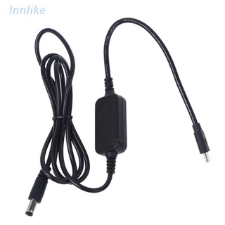 Inn สายเคเบิ้ลพาวเวอร์ซัพพลาย Usb C Pd Type C Male To 12V 20V 5.5X2.1มม. Male Step Up สําหรับกล้องวงจรปิดไฟ Led