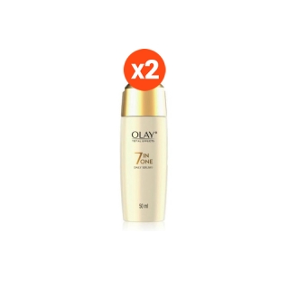 Olay โททัล เอฟเฟ็คส์7in1 เซรั่ม สูตรป้องกันริ้วรอย 50มล.x2(บำรุงผิวหน้า/ผิวอ่อนเยาว์)(แพ็คสุดคุ้ม)