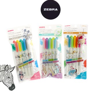 ไฮไลท์เน้นข้อความ Zebra limited Disney Set 5 ด้าม