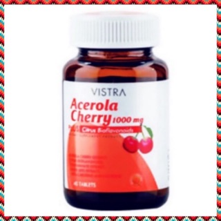 Vistra Acerola Cherry วิตามินซี วิสทร้า อะเซโรล่า เชอร์รี่ 1000mg