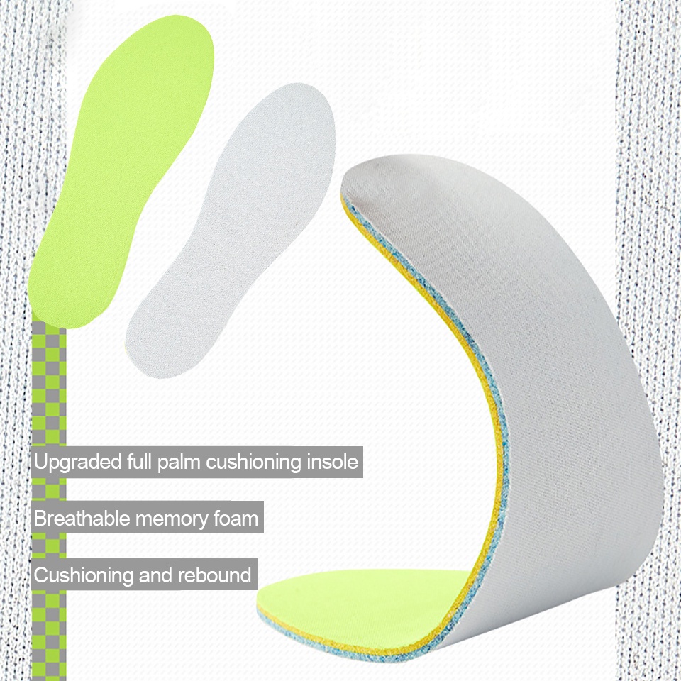 Gtubike กีฬาระบายอากาศดูดซับเหงื่อแผ่นรองเท้าป้องกันกลิ่นลื่นกันกระแทกพื้นรองเท้า Unisex - รูปที่ 3