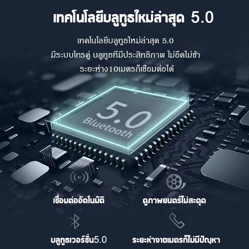 Tws inpods i12 หูฟังชนิดใส่ในหูบลูทูธไร้สายมินิไฮไฟเข้ากันได้กับระบบ Android และ ios การเล่นเพลงสัมผัสรูปแบบการ์ตูนน่ารั