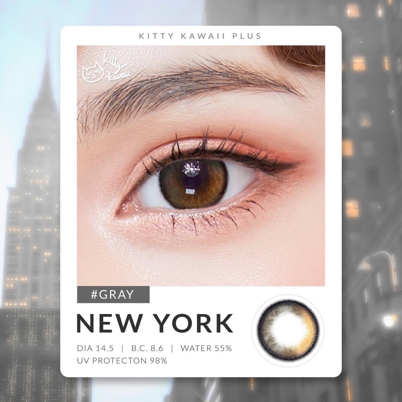 Kitty kawaii ( New York สีเทา ) ขนาดกลาง รูปที่ 6