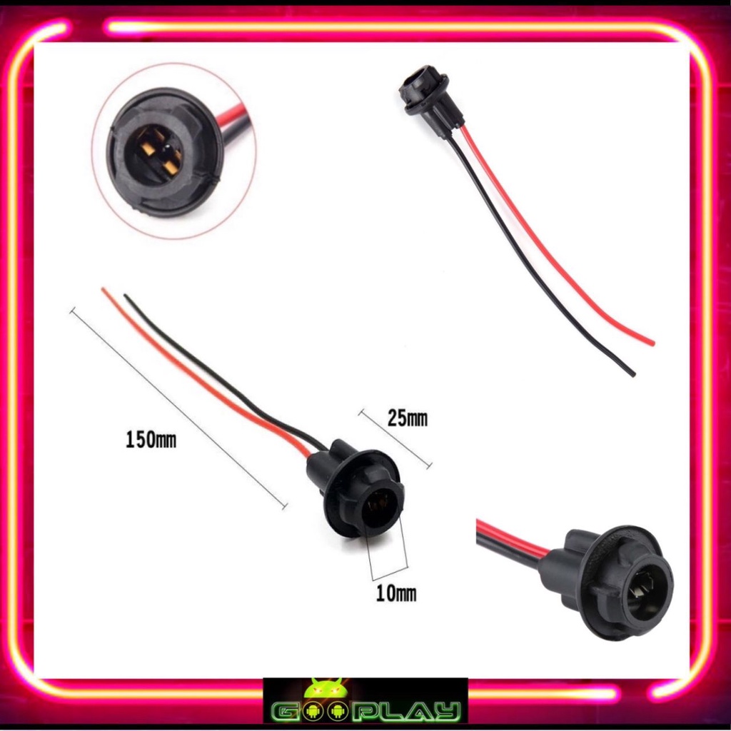 T10 W5W หลอดไฟ T10 Socket Holder (1 ชิ้น)