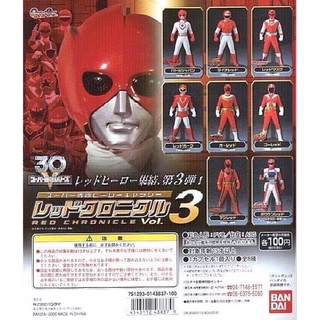 กาชาปอง เซ็นไต Super Sentai Hero Gallery: Red Chronicle vol. 3 Gashapon (Set of 8)