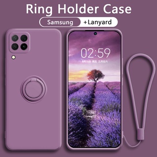 เคส Samsung A12 A32 A42 A52 A52s 4G 5Gโทรศัพท์มือถือซิลิโคนกันกระแทกพร้อมแหวนแม่เหล็กสําหรับ