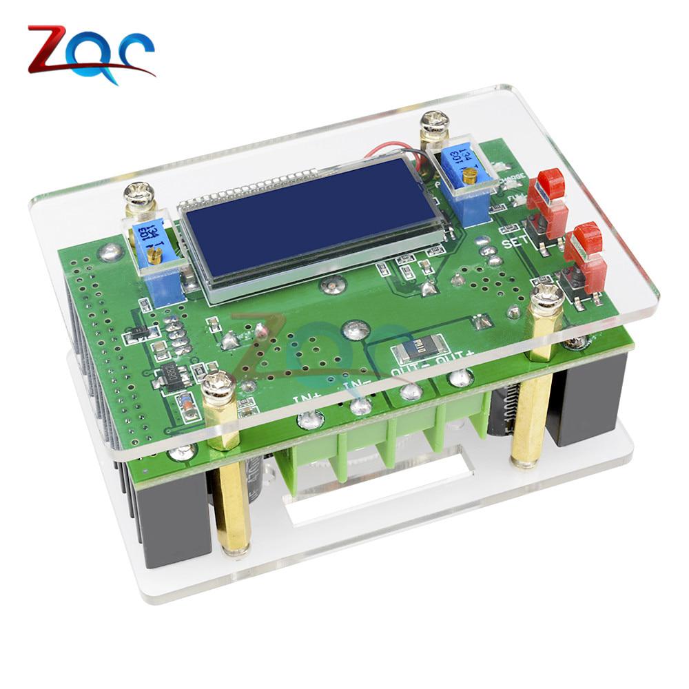 10A DC-DC Adjustable CC CV Step UP Power Supply Module LCD Dual Display + Case dc-dc Boost converter