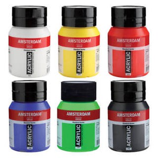 AMSTERDAM Acrylic Color สีอะครีลิค อัมสเตอดัม 500ml. *ทักแชทเช็คสีก่อนสั่งนะค่ะ*