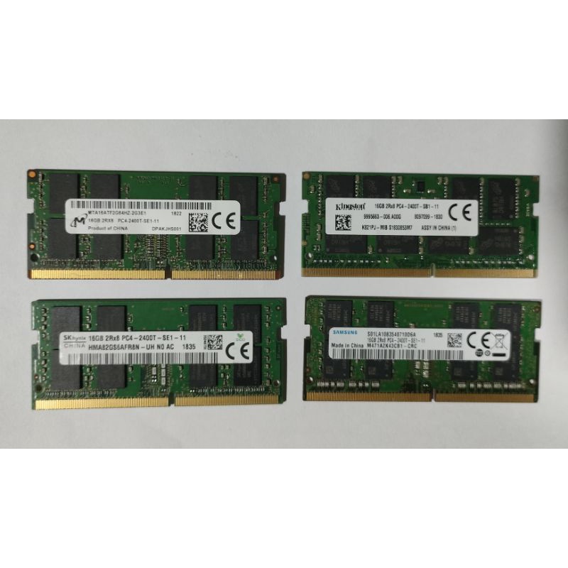Ram NoteBook DDR4 16GB 2Rx8 PC4-2400T มือสอง คละยี่ห้อ