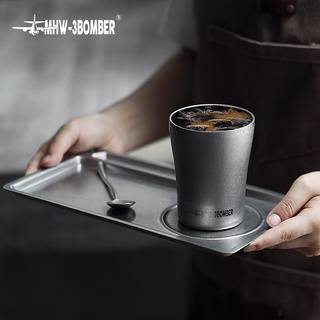 MHW-3BOMBER Torch Double-Layer Cup แก้วกาแฟ ขนาด 280 ml