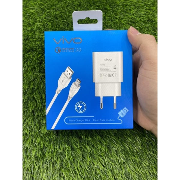 Vivo Micro Charger + 3.0MM สายเคเบิลข้อมูลชาร์จเร็ว Vivo Y12/Y15/Y17 ETC ของแท้