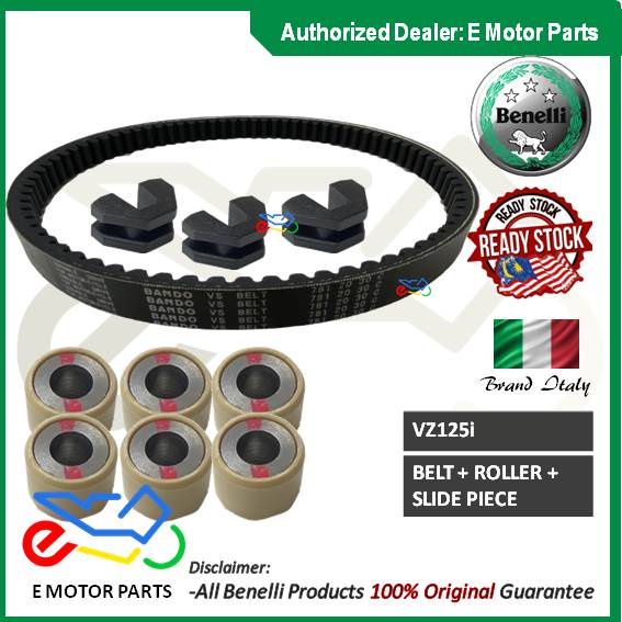 BENELLI VZ DRIVE BELT PULLEY WEIGHT ROLLER SLIDER SLIDE PEICE U คลิป TIMING V BELTING VZ125I VZ125 1