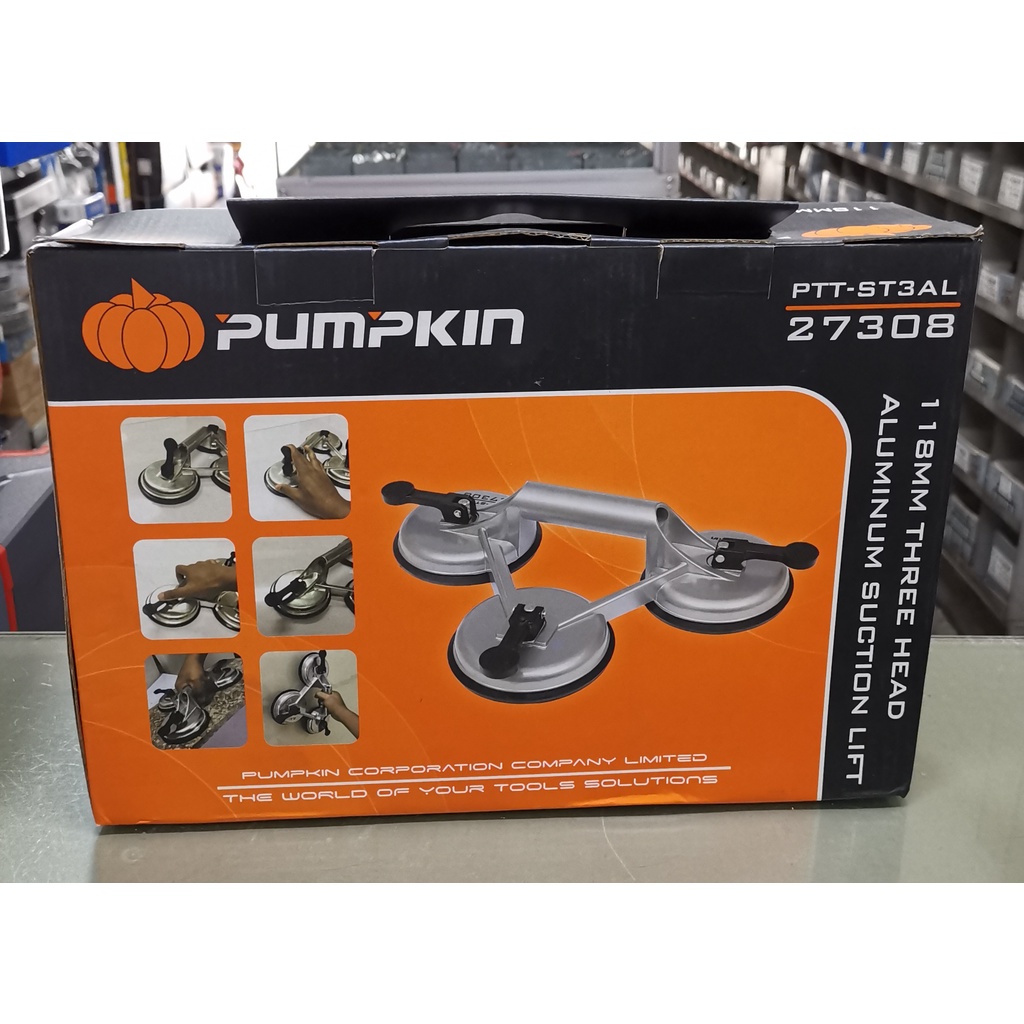 PUMPKIN​ PTT-ST3AL 27308 ที่ดูดกระจก​ 3​ถ้วย​ ที่ดูดกระจก3ฝา​ ตัวดูดกระจก​