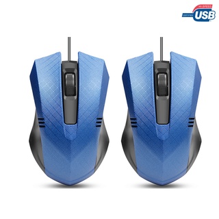 【ซื้อ 1 แถม 1 ฟรี】COD Wired Mouse Gaming Mouse USB สำหรับคอมพิวเตอร์และแล็ปท็อ 1200dpl เมาส์