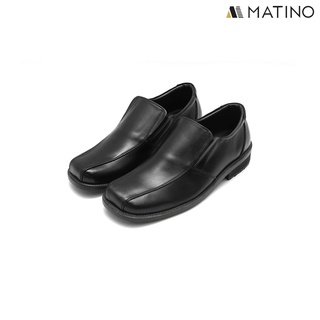 MATINO SHOES รองเท้าชายคัทชูหนังแท้ รุ่น PB-6943 - BLACK