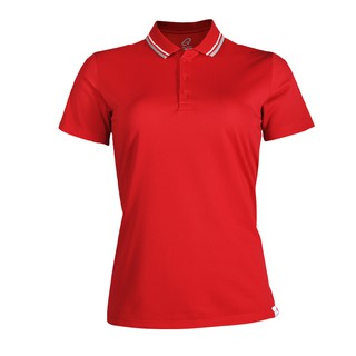 EGO SPORT EG6168 เสื้อโปโลหญิงเบสิคแขนสั้น สีแดงเข้ม 99.95% Anti-Bacteria