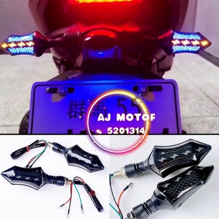 ไฟสัญญาณเลี้ยว LED สําหรับ YAMAHA HONDA EGO NOUVO LC AVANTIZ NMAX155 NVX155 XMAX250 1 ชุด