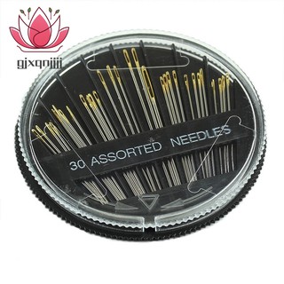 30PCS Assorted Hand Sewing Needles Embroidery Mending Craft Sew Case