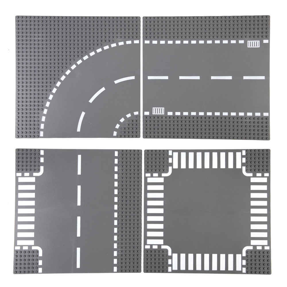 City Road Street Baseplate ใช้งานร่วมกับอนุภาคขนาดเล็กบล็อกตรง Crossroad Curve T-Junction Building Blocks แผ่นฐานของขวัญ ราคา ถูกที่สุด ดีลบีเคเค แกลเลอรีภาพที่ 3