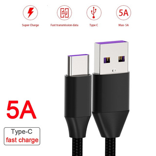 5A 1M / 2M Fast Charge USB Type-C Cable Quick Charging USB Data Cable High Speed Cable