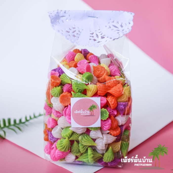 อาลัวจิ๋ว อาลัวเล็ก อาลัวกะทิสด อาลัวเพชรบุรี คละ 7 สี 200 / 500 กรัม / 1 กก 💝《เจ》