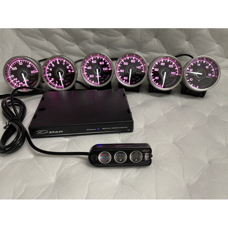 DEFI-Link Advance System /Defi A1 พร้อมคอนโทรลเลอร์ 7 สี Led Gauge Meter (60 มม./2.5 นิ้ว)