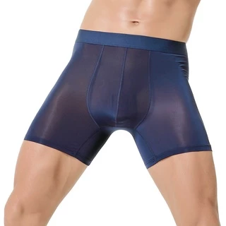กางเกงบ็อกเซอร์ขายาว ผ้าเรยอน ระบายอากาศ ใส่สบาย พลัสไซซ์ สําหรับผู้ชาย 5207