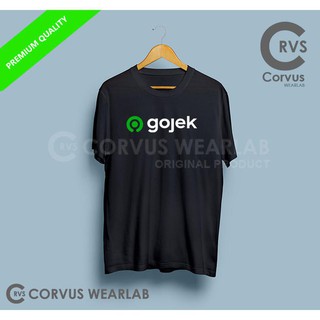 สินค้าขายดี COMBED 30S DISTRO เสื้อยืดลําลอง แขนสั้น พิมพ์ลายโลโก้ GOJEK