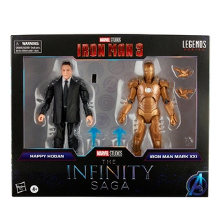 Hasbro Marvel Legends Series Happy Hogan and Iron Man Mark 21 Avengers Infinity Saga 6" Scale Figure (Target Exclusive)