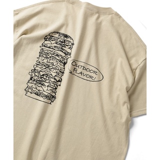 Kavu Freaks Store Hamburger เสื้อยืดลําลองสําหรับผู้ชายผู้หญิงแขนสั้นพิมพ์ลาย Hamburger