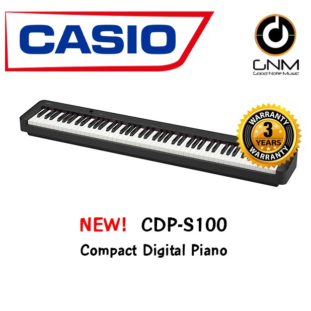 Casio CDP-S100 เปียโนไฟฟ้า เปียโนดิจิตอล 88 คีย์ + รับประกันศูนย์ 3 ปี