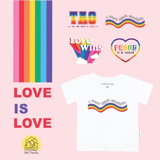 LOVE IS LOVE : SBC Pride Month เสื้อ Custom Printed ชื่อคุณบนลายรุ้งหลากหลายแบบ