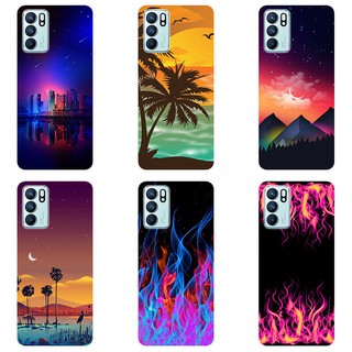 เคสสำหรับ OPPO Reno6 Z 5G Case Silicone Back Cover Soft Casing OPPO Reno6 5G Reno6Z cartoon TPU เคส