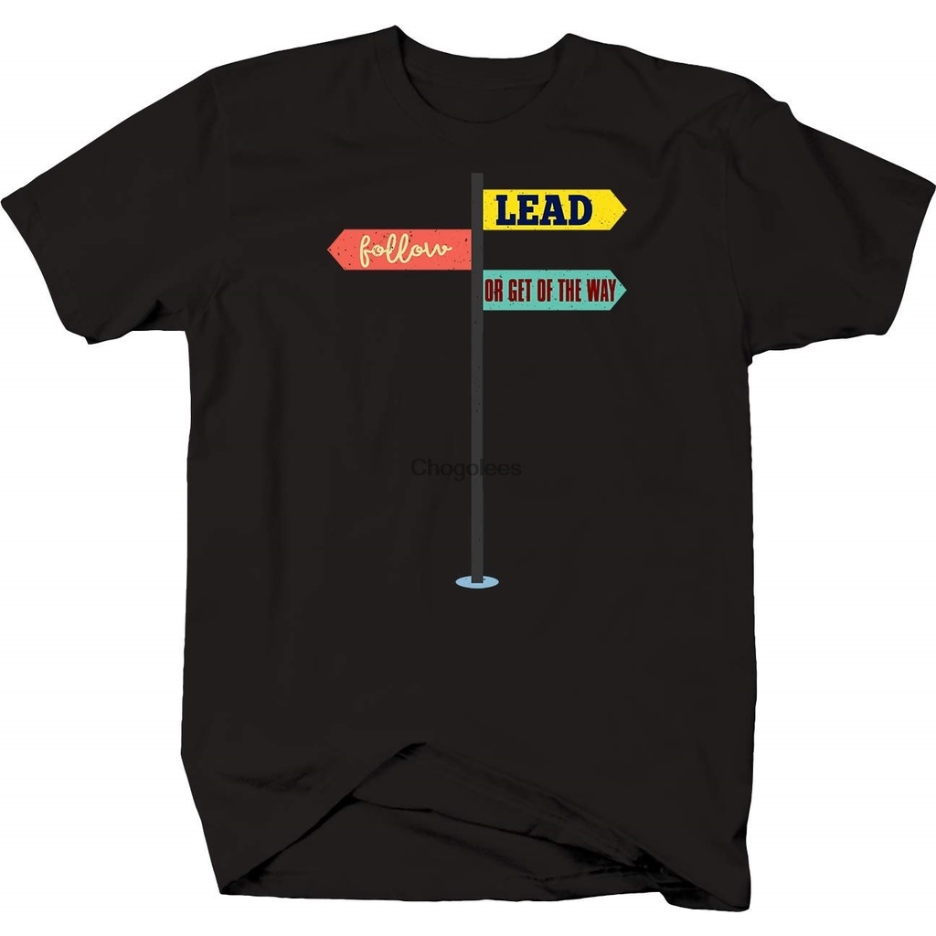 Bold Imprints ตะกั่วตามหรือได้รับทางทิศเส้นทาง TShirt Men TShirt