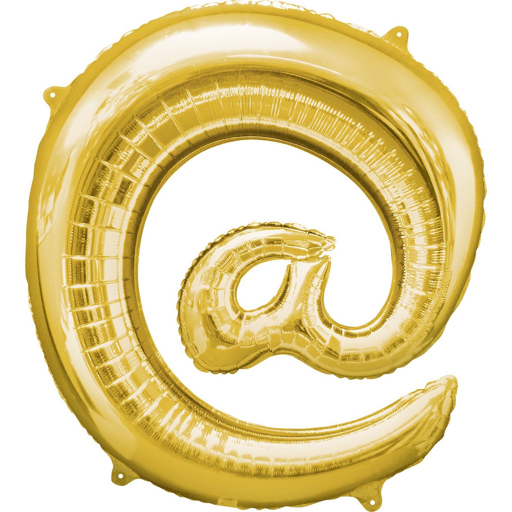 Ampersand Hastag Mention Reading Sign Balloon @ &